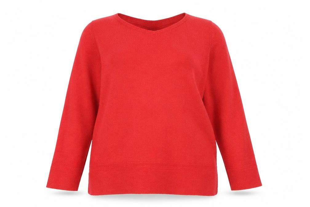 Marks and Spencer Womens Red  Knit Pullover Jumper Size 14