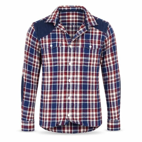 Goodsouls Mens Blue Check   Button-Up Size M