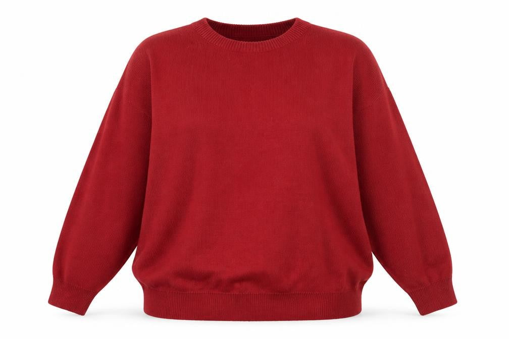Classics Womens Red  Knit Pullover Jumper Size XL