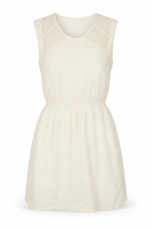 Front view of Kilibbi women’s ivory skater dress, size M