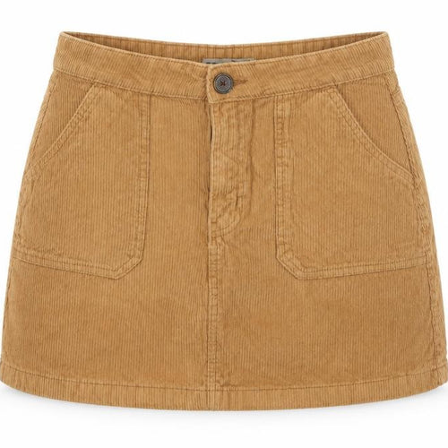 Denim & Co. Womens Brown  Corduroy A-Line Skirt Size 12
