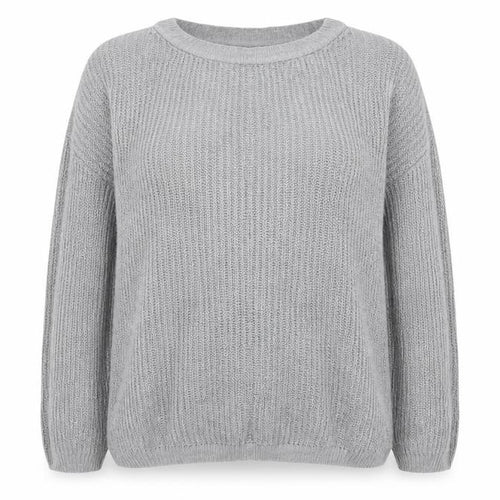 Boohoo Womens Grey  Knit Pullover Jumper Size 18