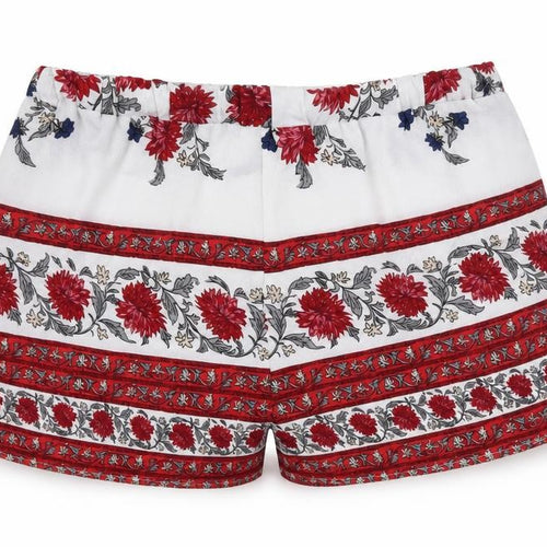 Love & Other things Womens White Floral  Hot Pants Shorts Size L
