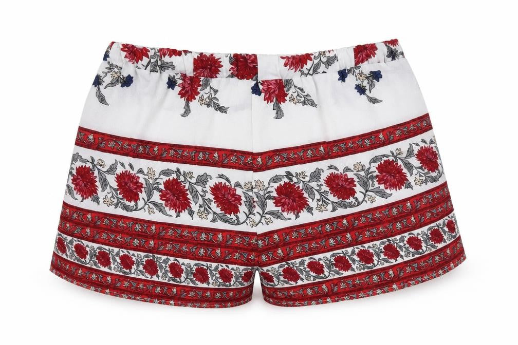 Love & Other things Womens White Floral  Hot Pants Shorts Size L