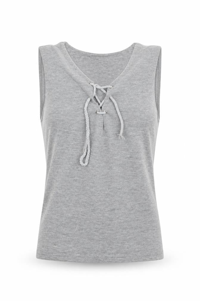 Boohoo Womens Grey  Jersey Basic Tank Size 6
