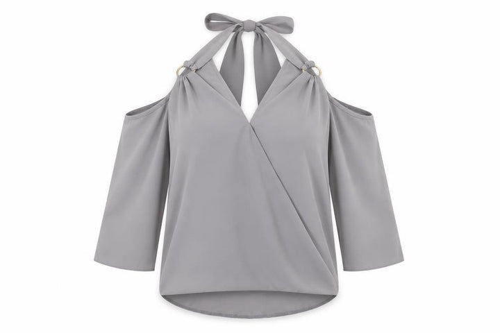 New Look Womens Grey   Basic Blouse Size 12
