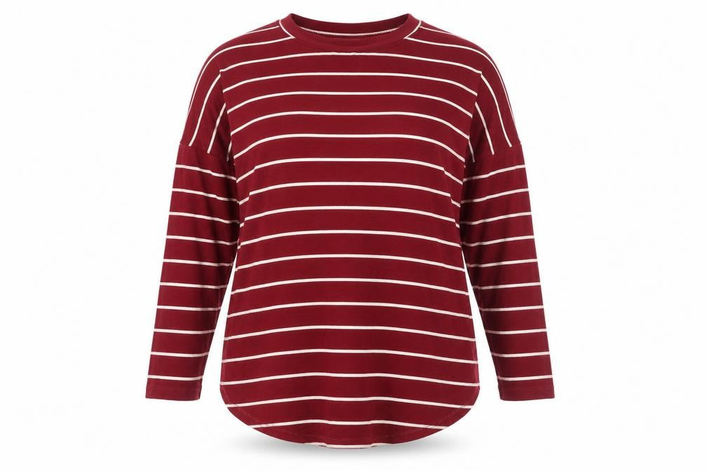 Capsule Womens Red Striped  Pullover Sweatshirt Size 18