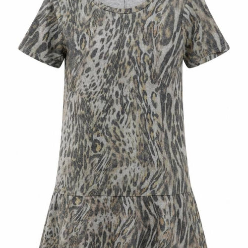 Zara Womens Grey Animal Print  Jumper Dress  Size S
