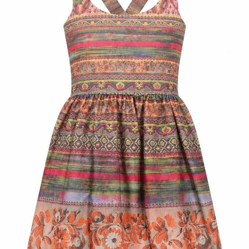 Kiah Womens Multicoloured Striped  Fit & Flare  Size 12