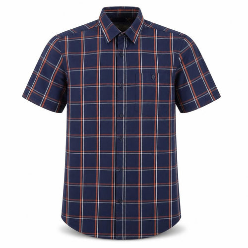 F&F Mens Blue Check   Button-Up Size S