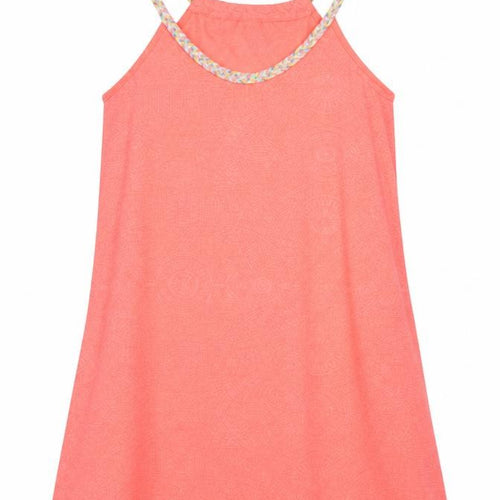 Papaya Womens Pink Geometric  Basic Tank Size XS  - Neon