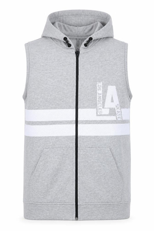Front view of F&F boys’ grey full zip hoodie, size 10-11, years
