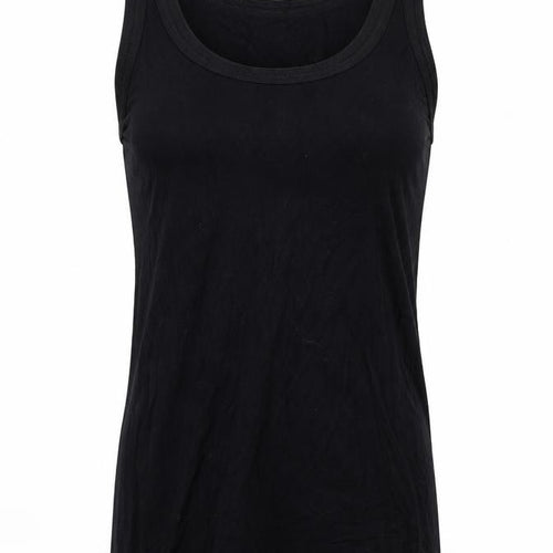 Fransa Womens Black   Basic Tank Size XS