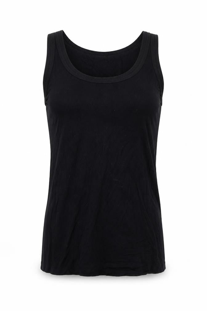 Fransa Womens Black   Basic Tank Size XS