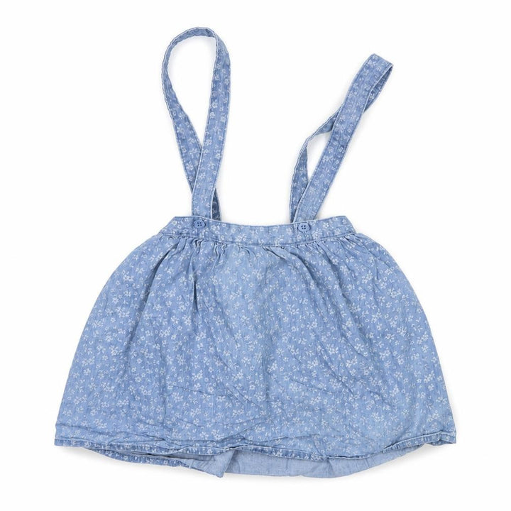 George Girls Blue Floral A-Line Skirt Size 5-6 Years - Dungaree