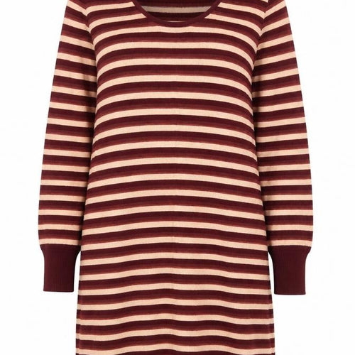 Redoute Womens Red Striped Knit A-Line  Size 8