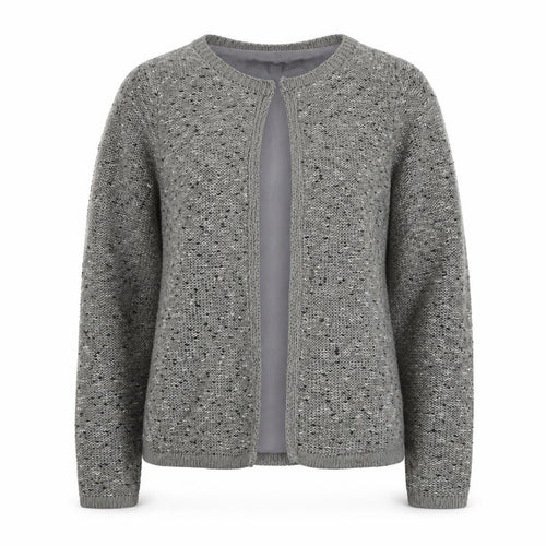 Redoute Womens Grey  Knit Cardigan Jumper Size L