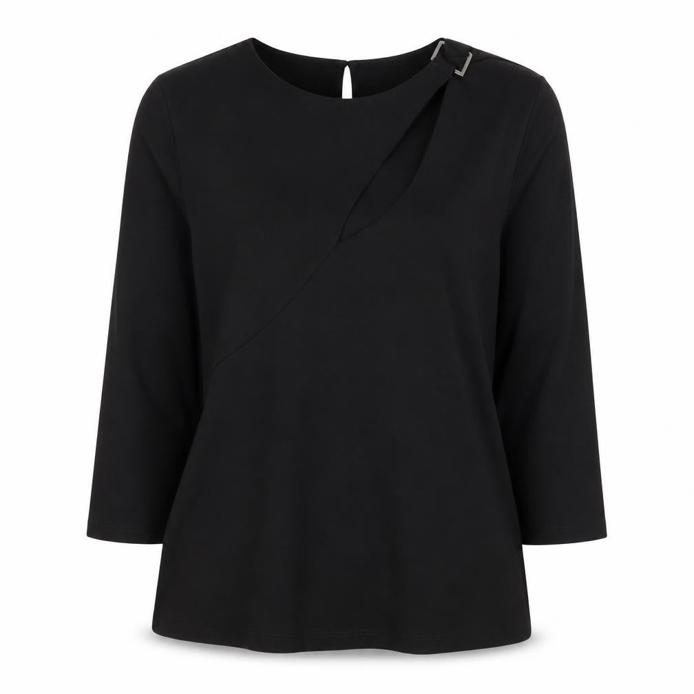 Julien Macdonald Womens Black   Basic T-Shirt Size 12