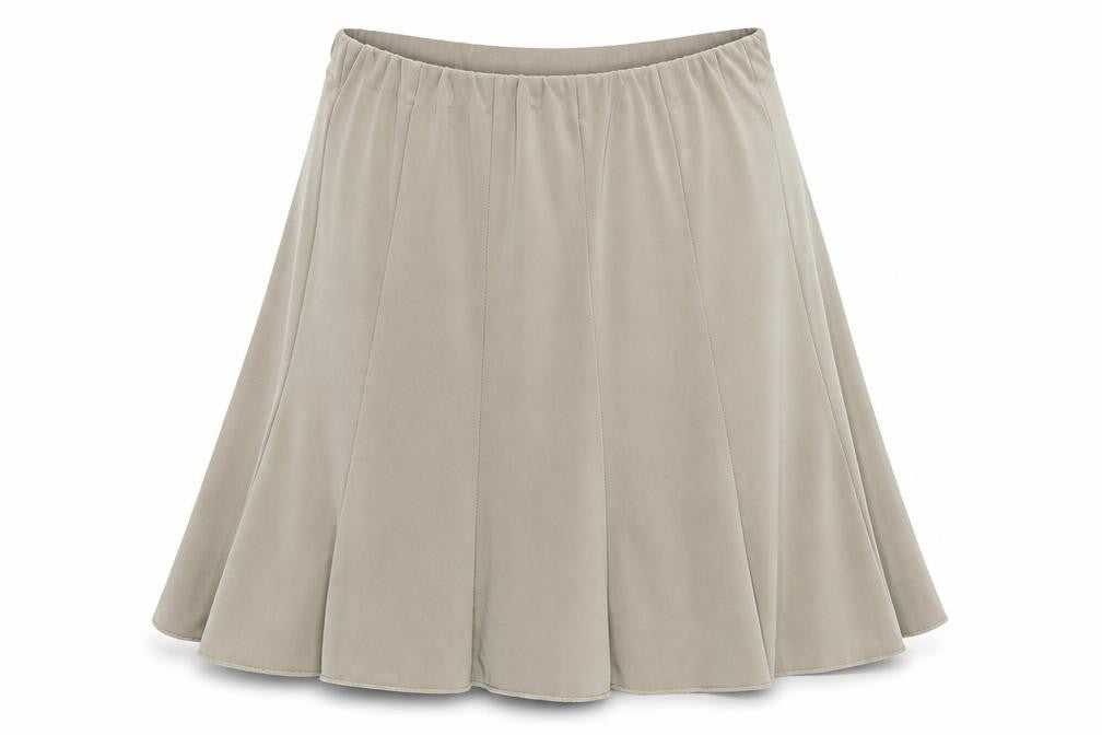 Forever Womens Beige   Pleated Skirt Size XL