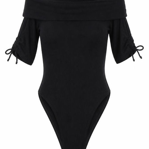 Topshop Womens Black   Bodysuit One-Piece Size 8