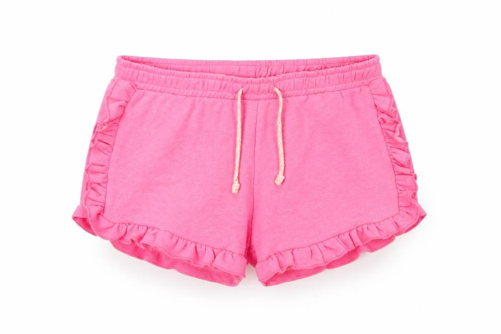 I love girls wear Girls Pink   Cut-Off Shorts Size 9 Years