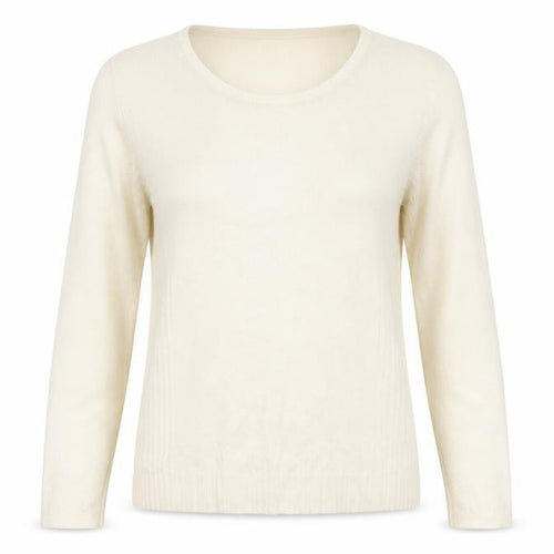Kliss Womens White  Knit Pullover Jumper Size L