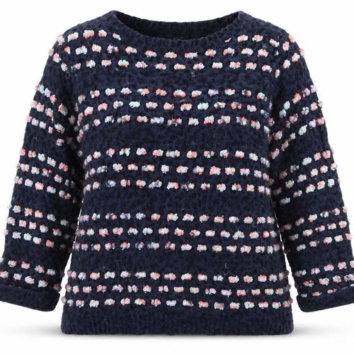 F&F Womens Blue Polka Dot  Pullover Jumper Size 16