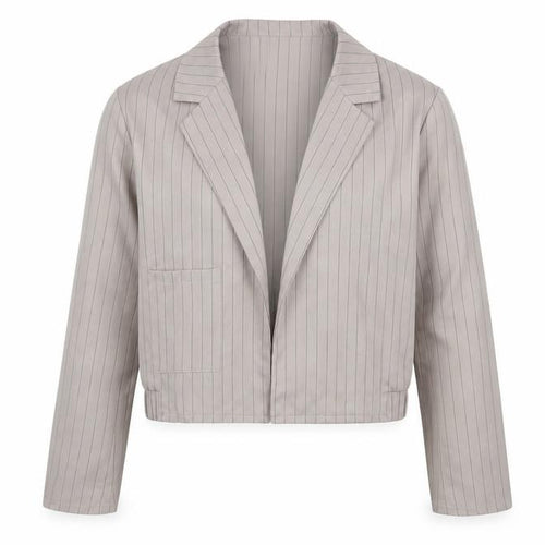 Boohoo Womens Beige Striped  Jacket  Size 8