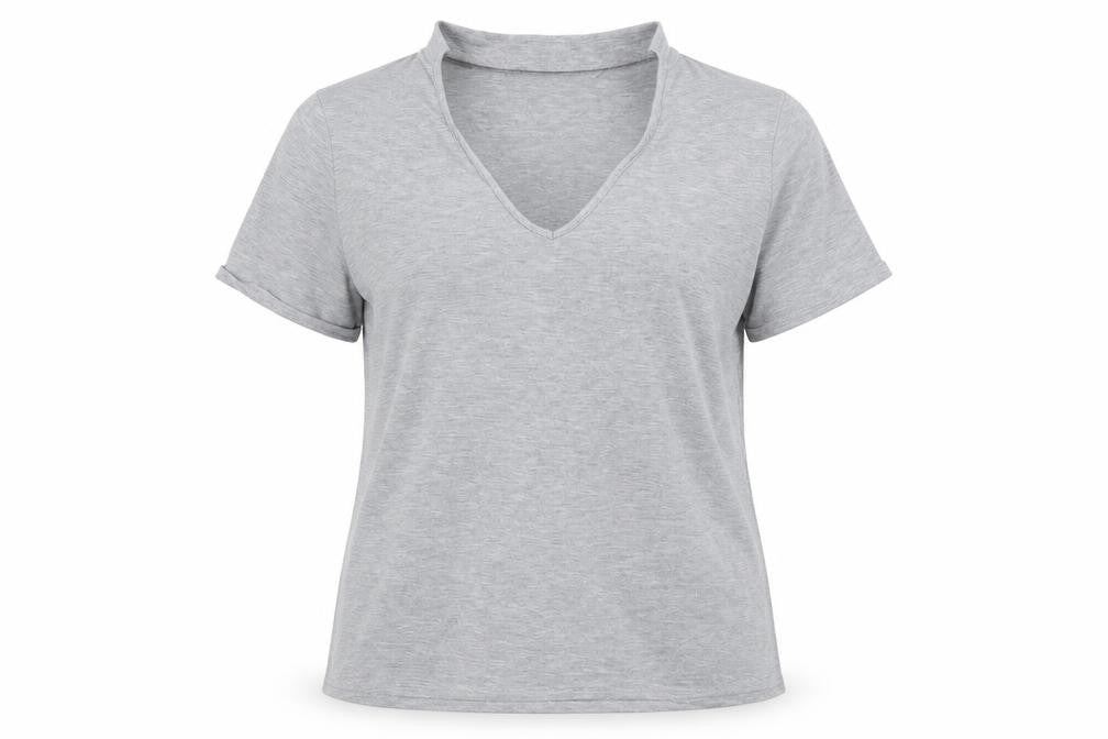 Dorothy Perkins Womens Grey   Basic T-Shirt Size 14
