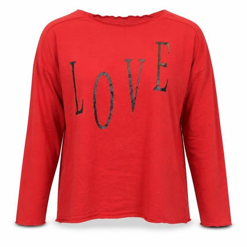MANILLA Womens Red   Pullover Sweatshirt Size M