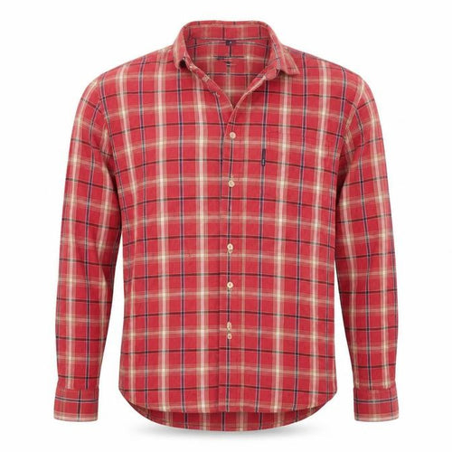 giovanni galli Mens Red Check   Button-Up Size M