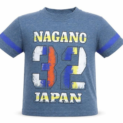 Preworn Boys Blue   Basic T-Shirt Size 4 Years  - nagano 32 japan
