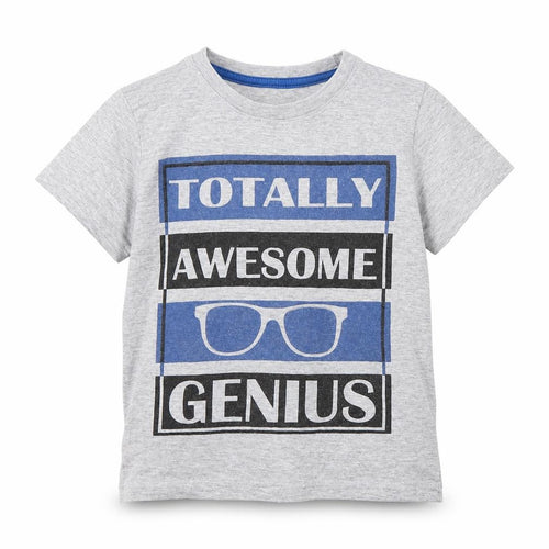 Preworn Boys Grey   Basic T-Shirt Size 4-5 Years