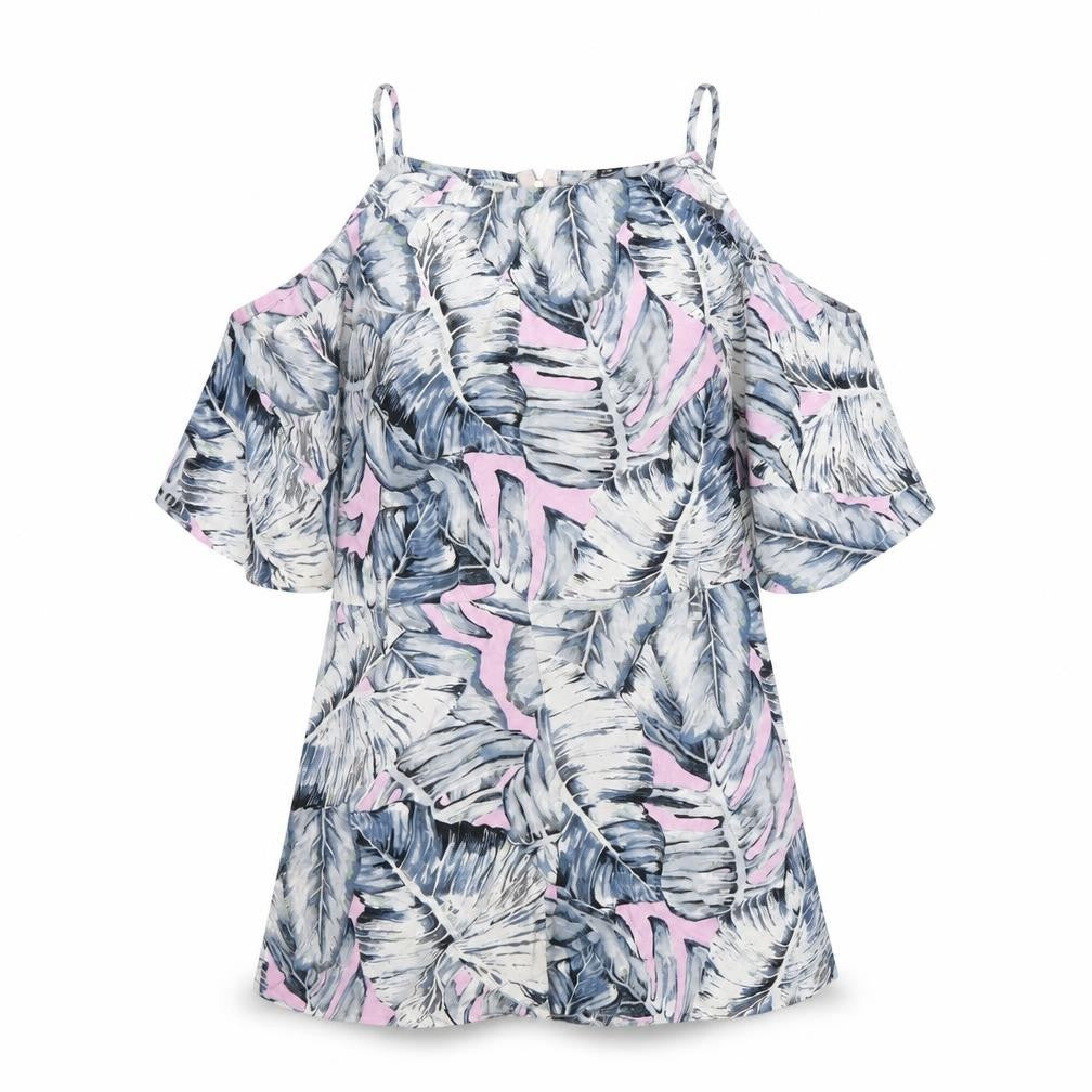 Miss Selfridge Womens Black Floral  A-Line  Size 10