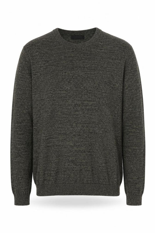 Front view of ASOS men’s green knit jumper, size M