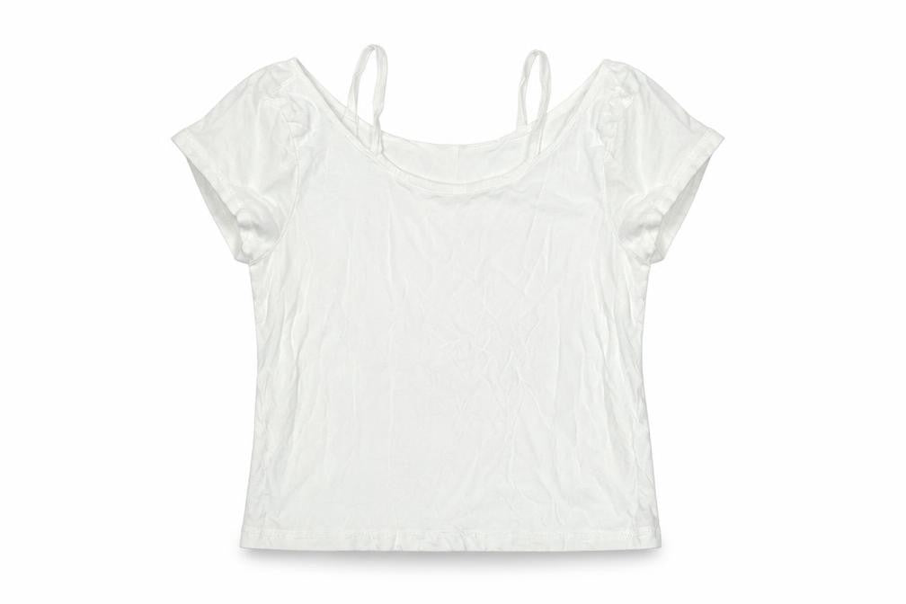 VERO MODA Womens White   Basic T-Shirt Size S
