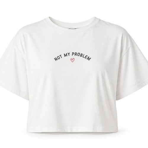 New Look Womens Silver   Cropped T-Shirt Size 6