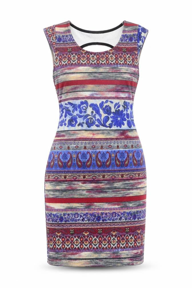 Kiah Womens Multicoloured Floral  Bodycon  Size 12