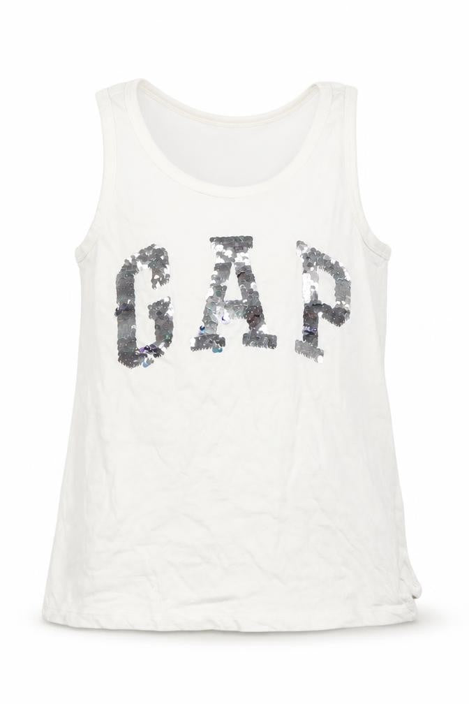Gap Girls White   Basic Tank Size 8 Years