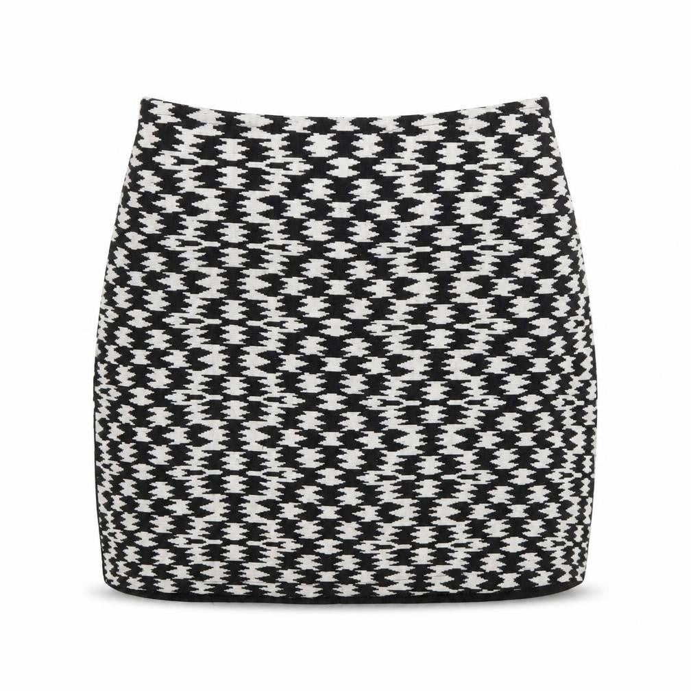 Front view of Primark women’s white mini skirt, size UK 10
