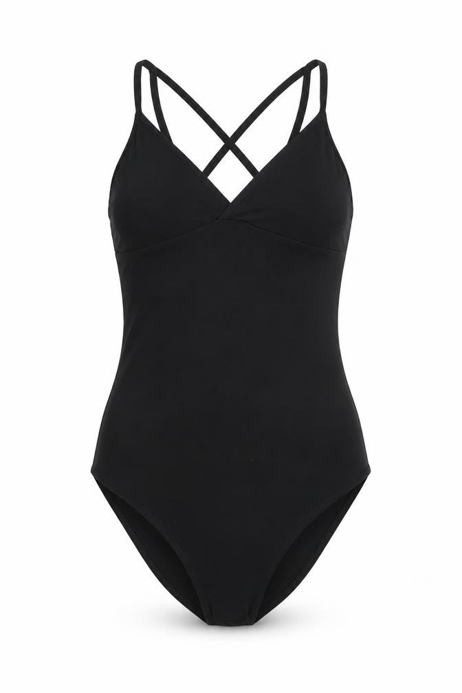 Miss Selfridge Womens Black  Jersey Bodysuit One-Piece Size 6  - Strappy