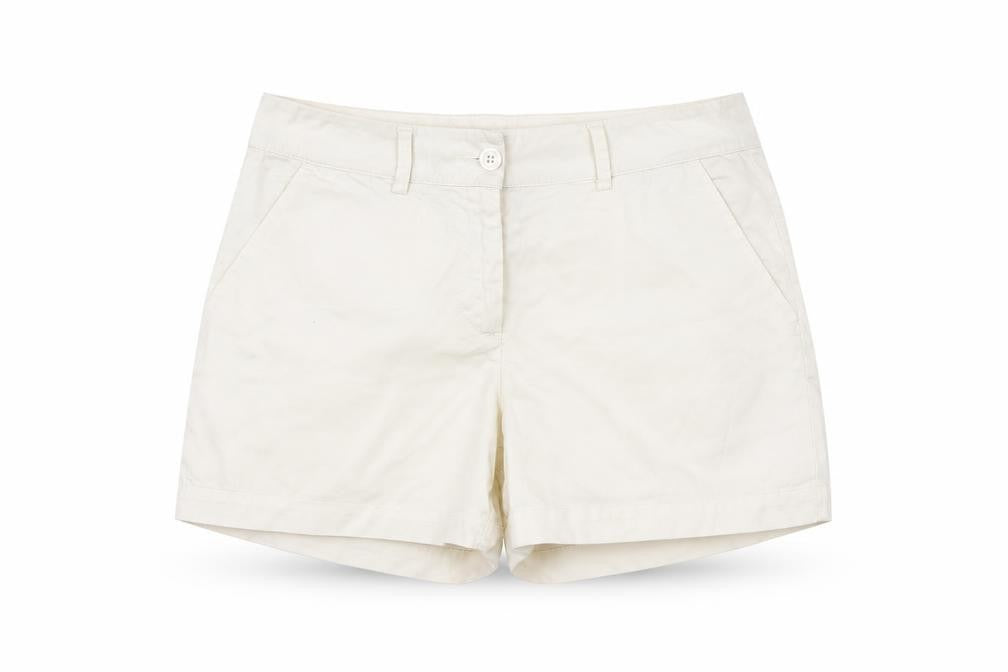 United Colors of Benetton Womens White   Hot Pants Shorts Size 32 in