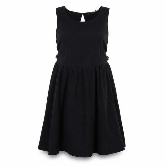 Front view of Forever 21 women’s black skater dress, size M