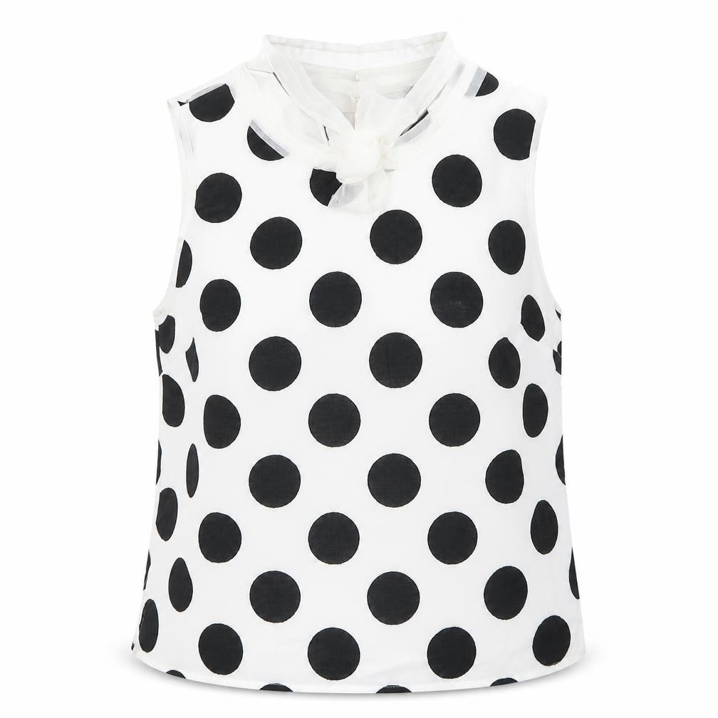 Coast Womens White Polka Dot  Basic Blouse Size 10
