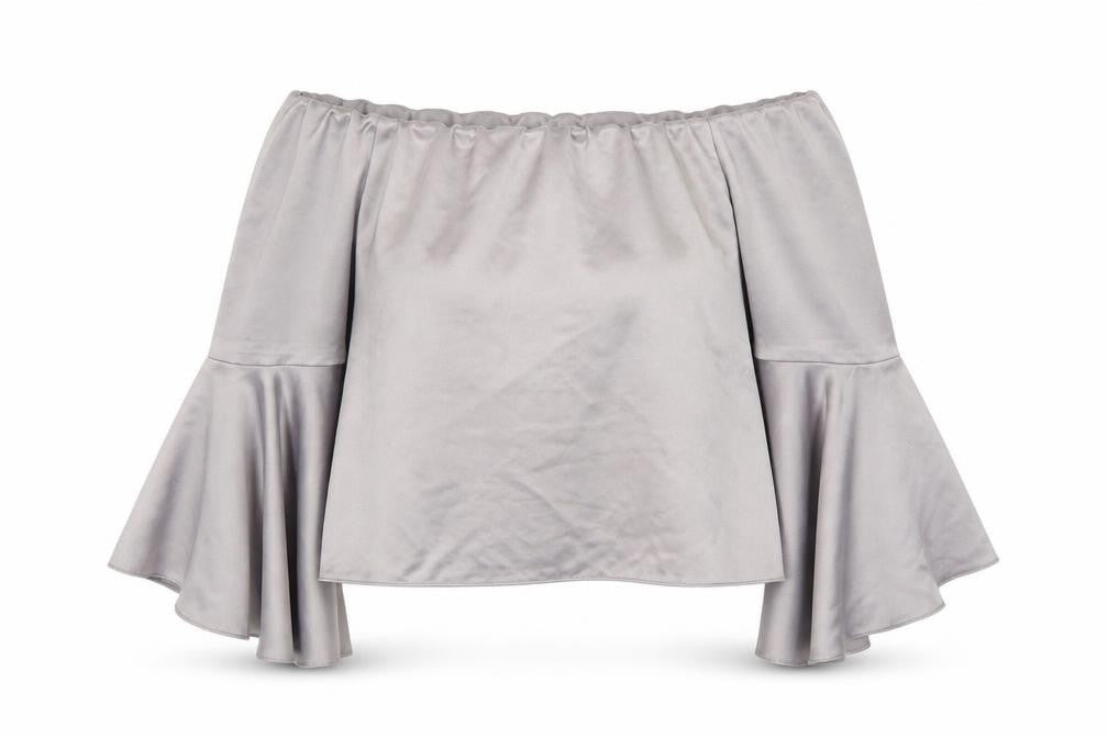 Miss Selfridge Womens Grey   Basic Blouse Size 12