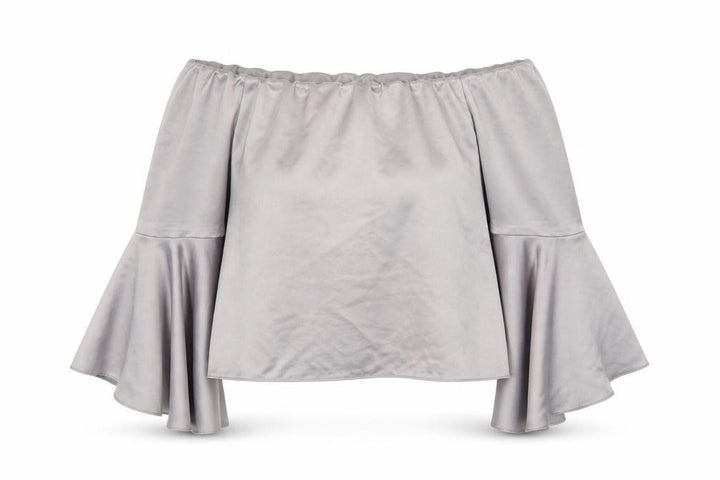 Miss Selfridge Womens Grey   Basic Blouse Size 12