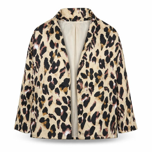Missguided Womens Beige Animal Print  Jacket  Size 8
