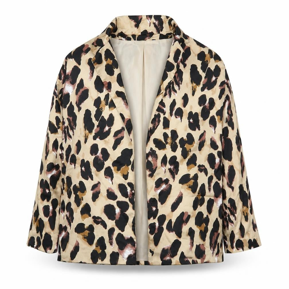 Missguided Womens Beige Animal Print  Jacket  Size 8