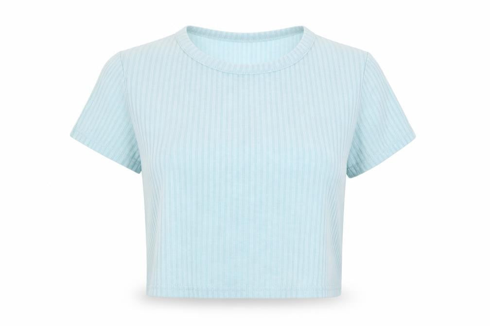 Topshop Womens Blue   Basic T-Shirt Size 10