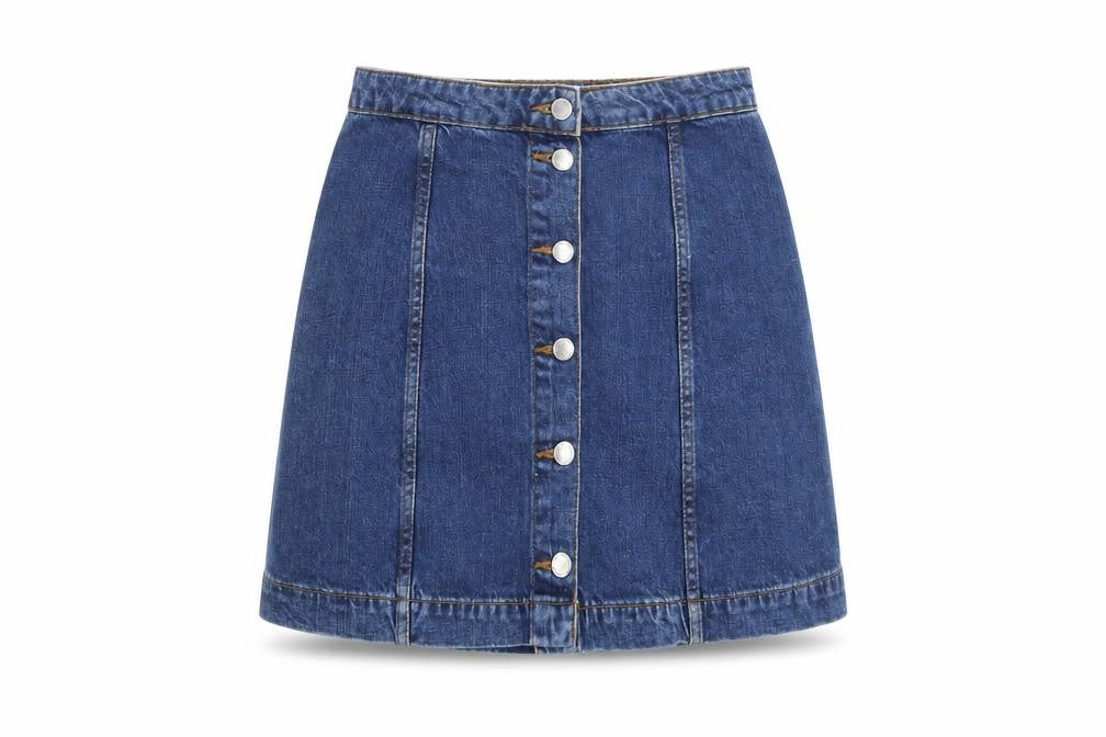 Topshop Womens Blue   Maxi Skirt Size 28 in